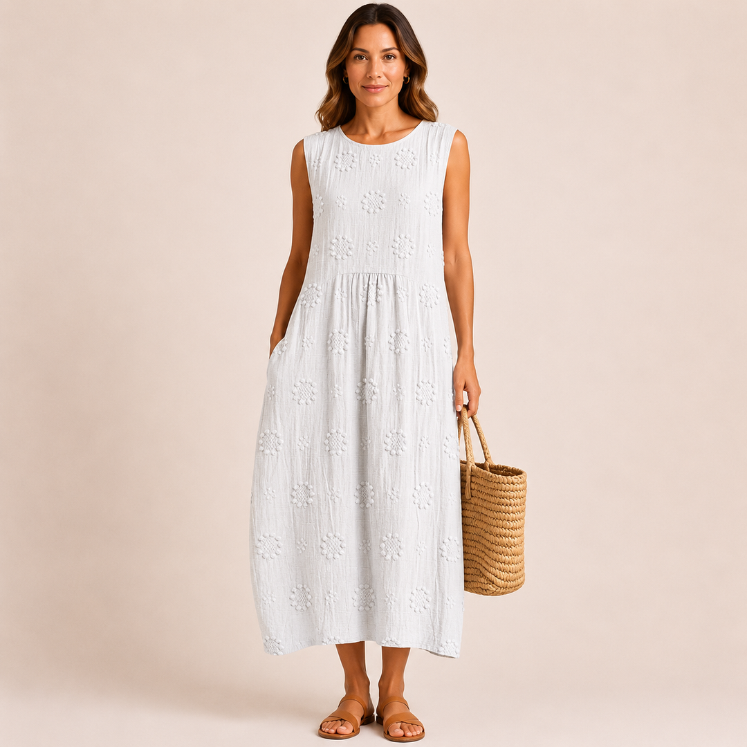 Elara | Vestido Midi Sin Mangas
