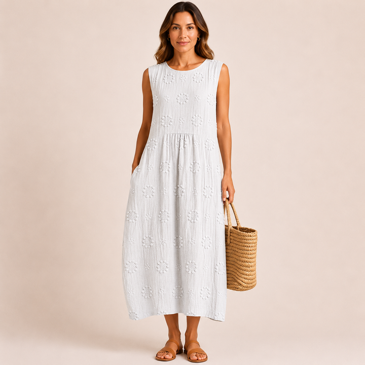 Elara | Vestido Midi Sin Mangas