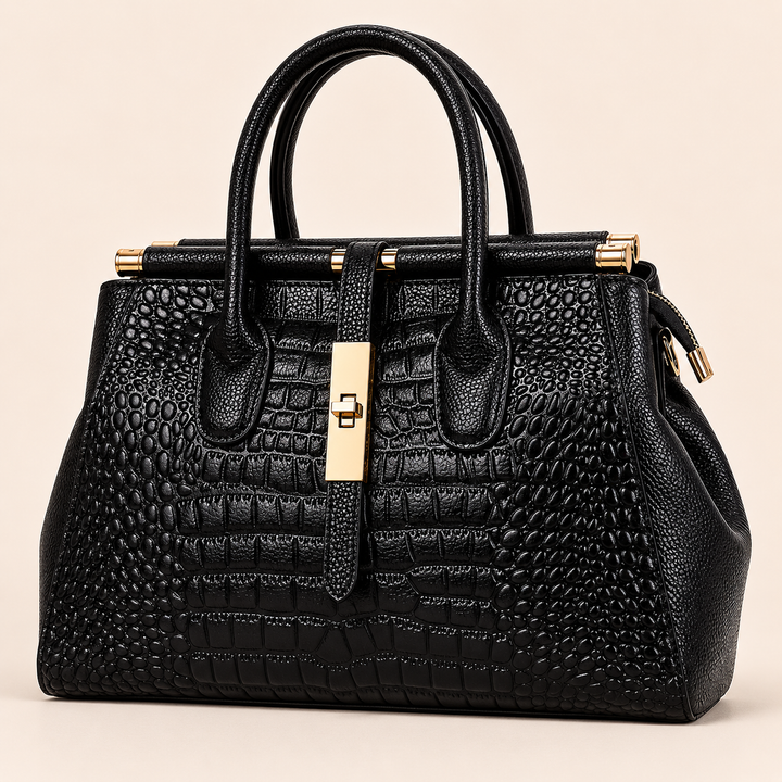 Elysian | Bolso de mano con estampado de cocodrilo