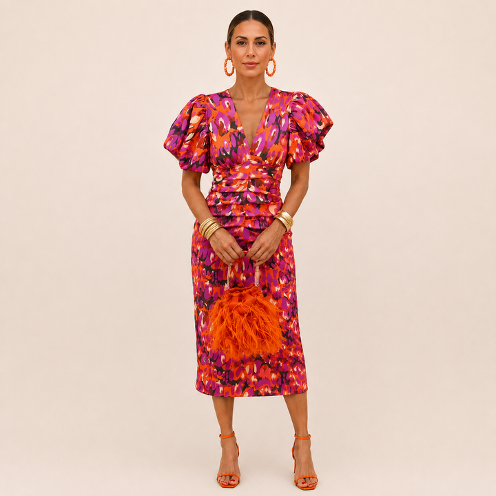 Simona | Vestido Elegante con Cuello en V