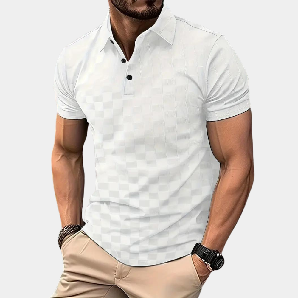 Camiseta con estampado de ajedrez | Estilo informal