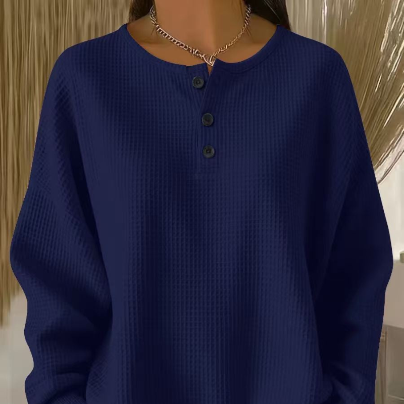 Becca | Blusa de gofre de corte holgado