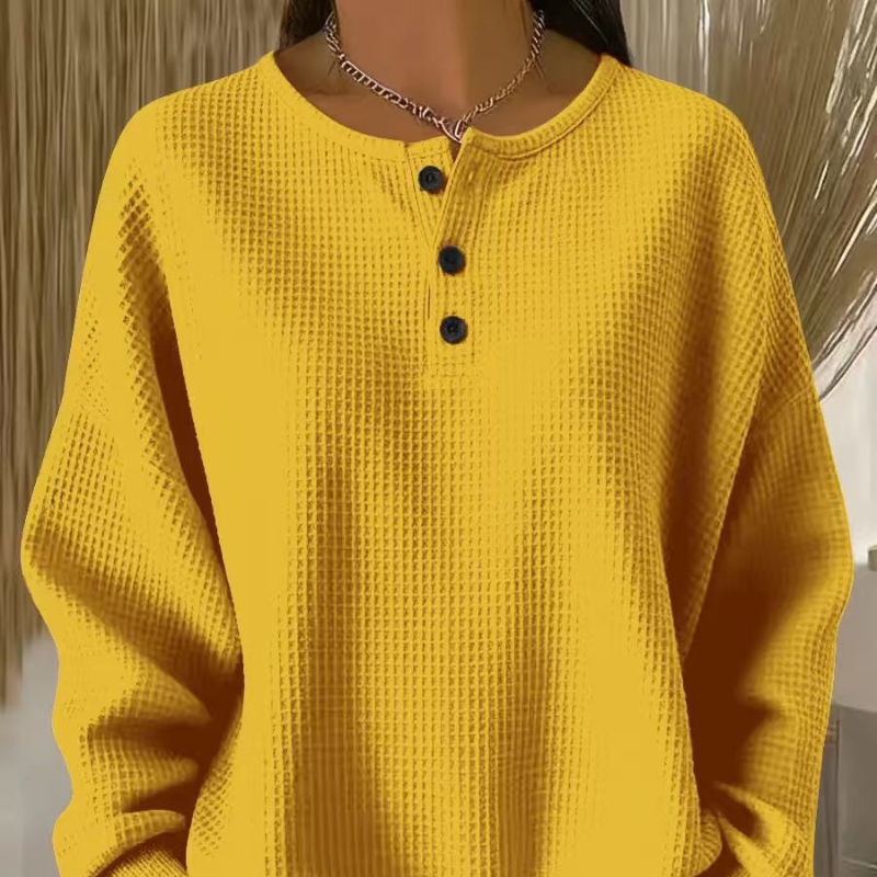 Becca | Blusa de gofre de corte holgado