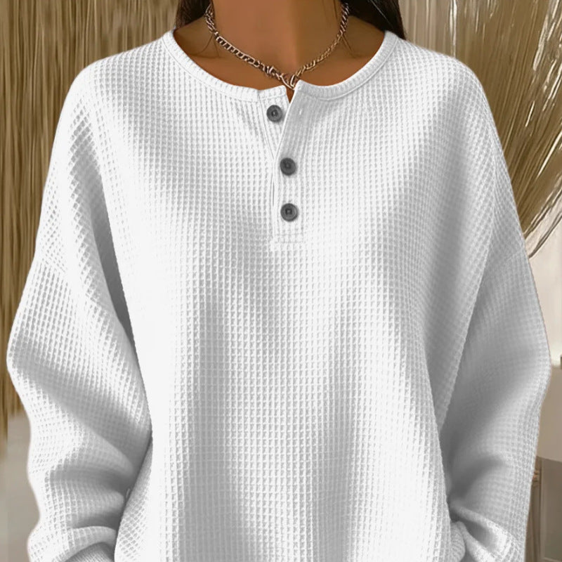 Becca | Blusa de gofre de corte holgado