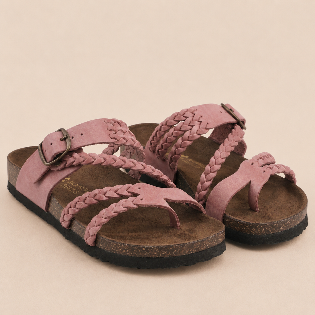 Margarida | Sandalias bio con tiras trenzadas
