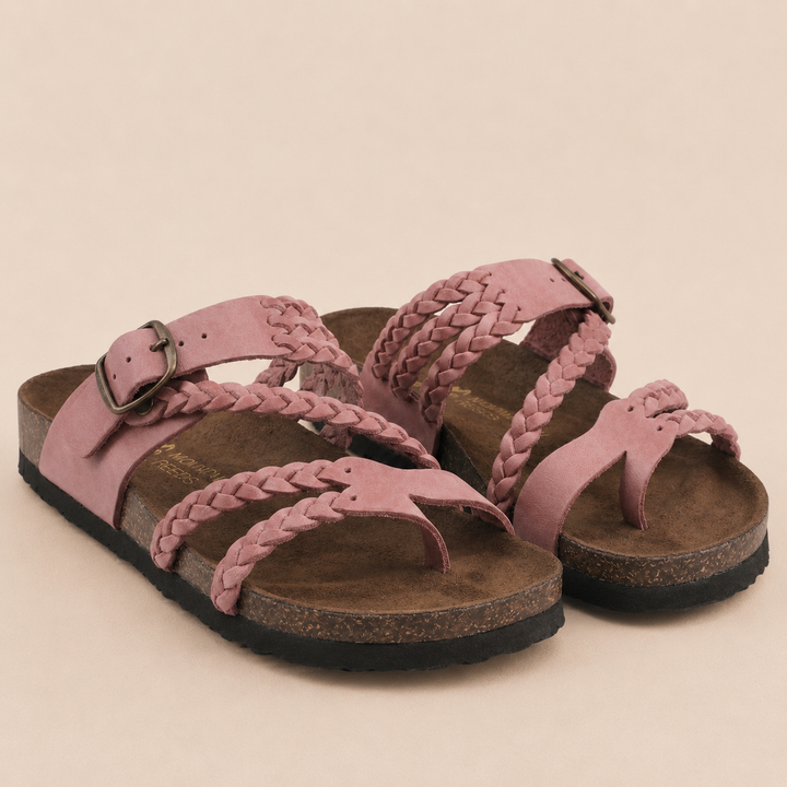 Margarida | Sandalias bio con tiras trenzadas