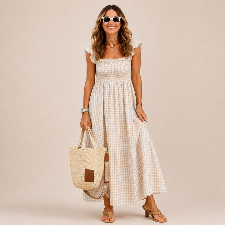 Mila | Vestido de cuadros retro