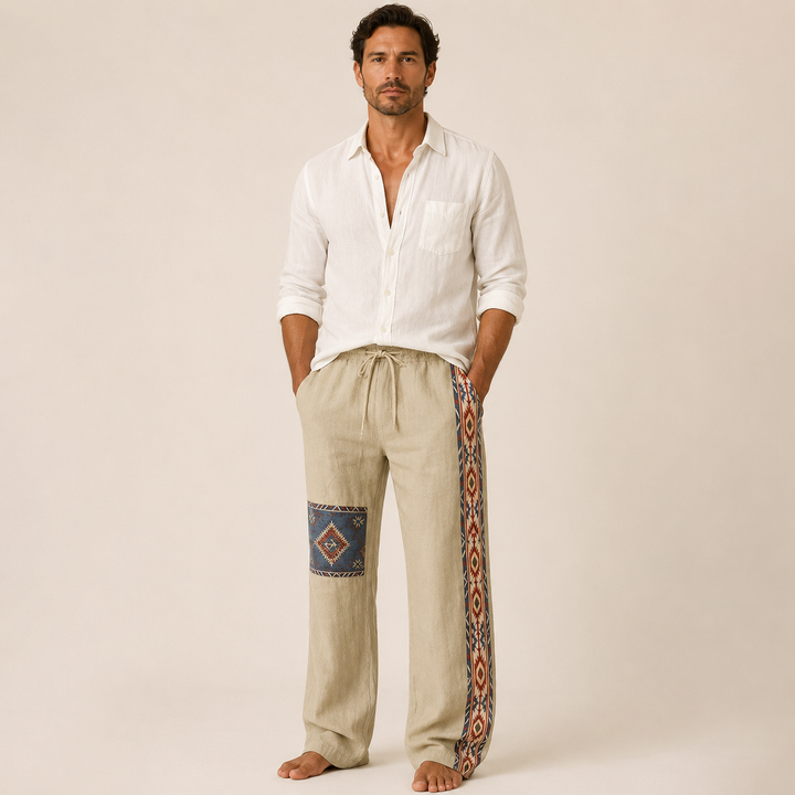 Jastrzeń | Pantalón con Estampado Étnico