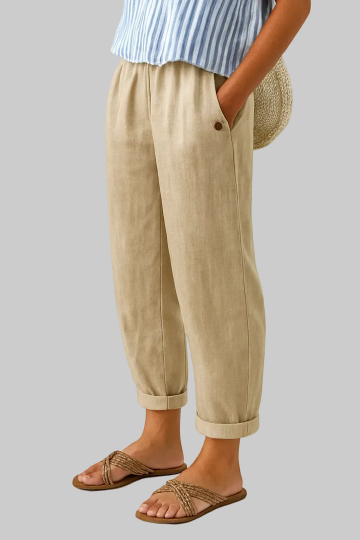 Chica | Pantalones elegantes con bolsillos laterales