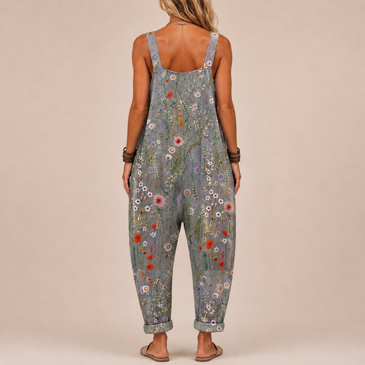 LS | Cómodo peto estampado de jardín