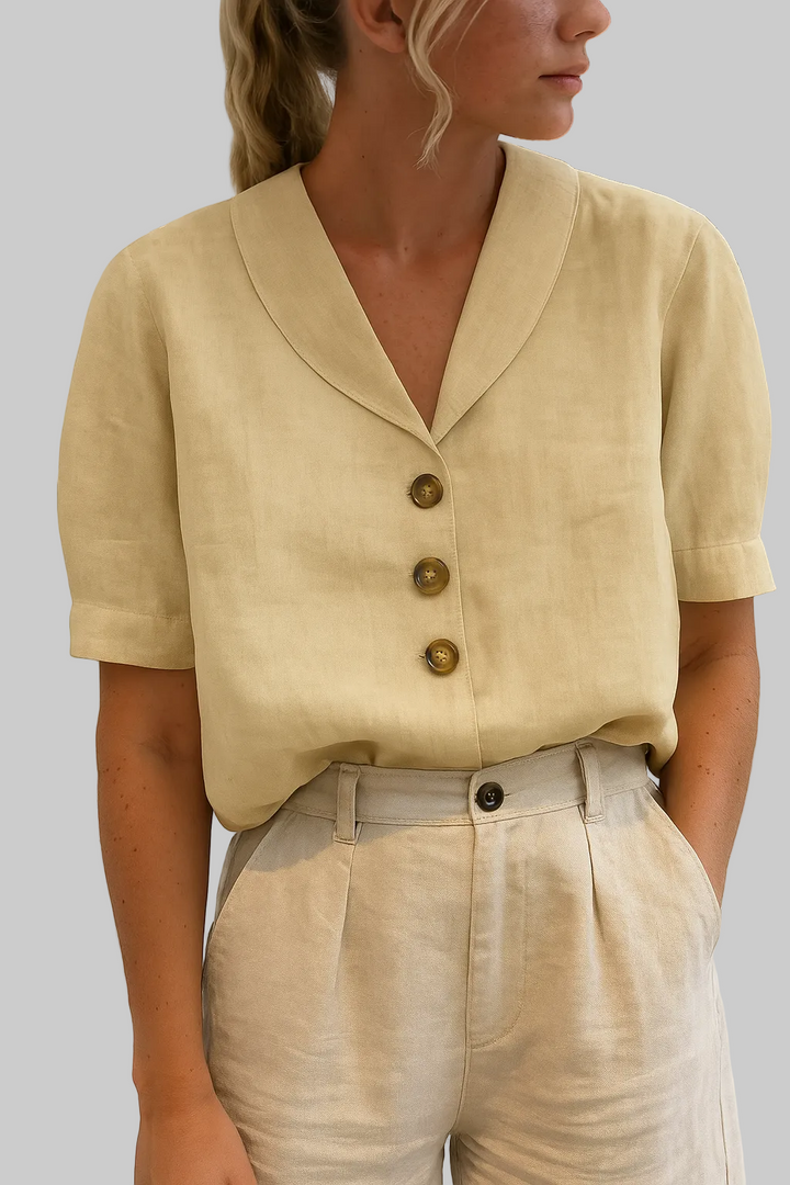Evelinda | Blusa elegante de lino