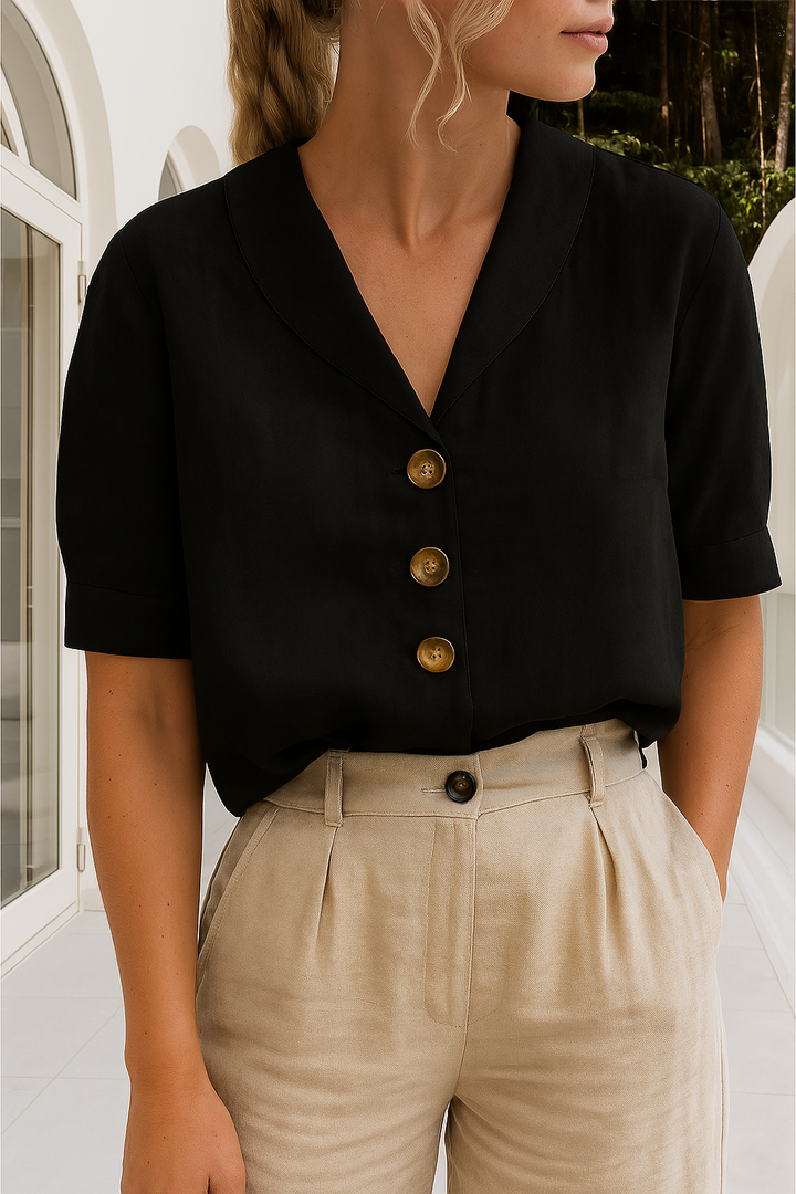 Evelinda | Blusa elegante de lino