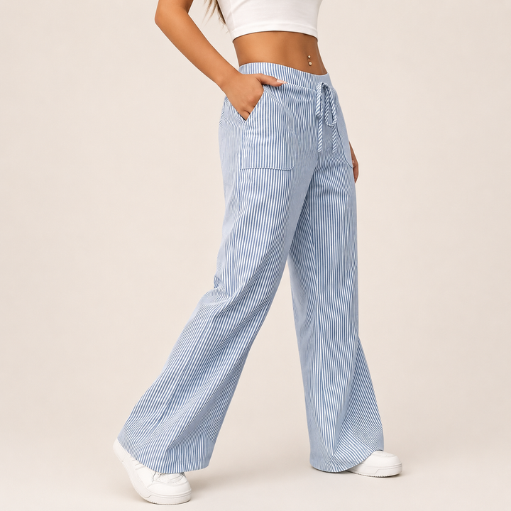 Dominique | Pantalones Cómodos de Pierna Ancha