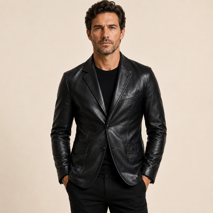 Stefan | Chaqueta de cuero elegante