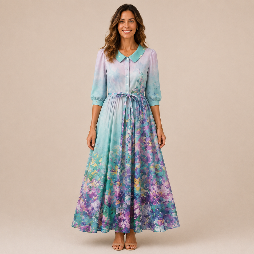 Terah | Vestido midi con estampado floral