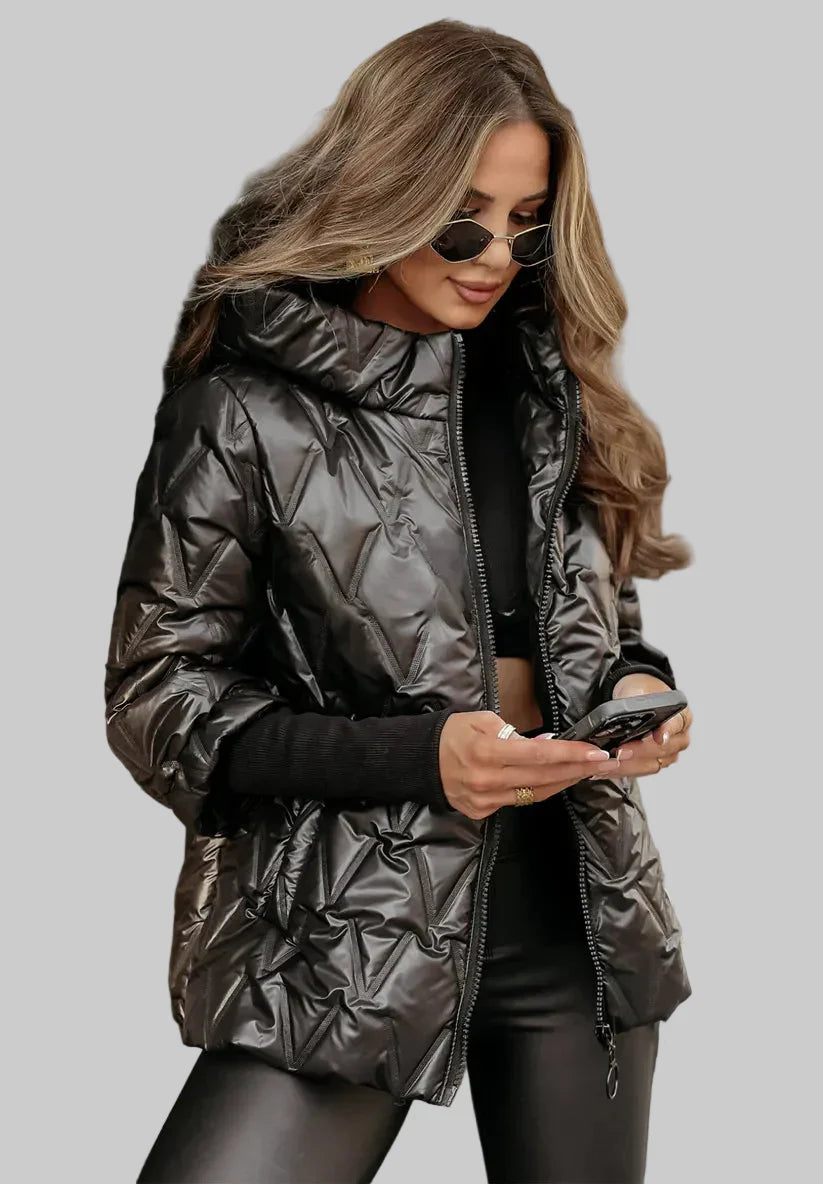Felicia | Abrigo de invierno con capucha elegante