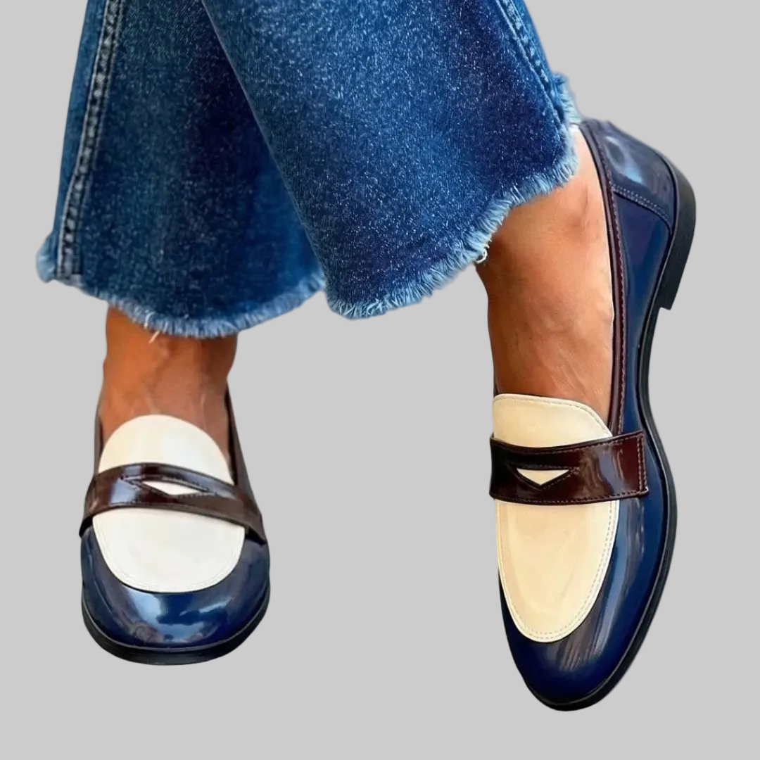 Claudia | Mocasines en contraste