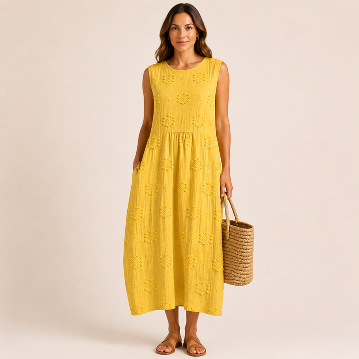 Elara | Vestido Midi Sin Mangas