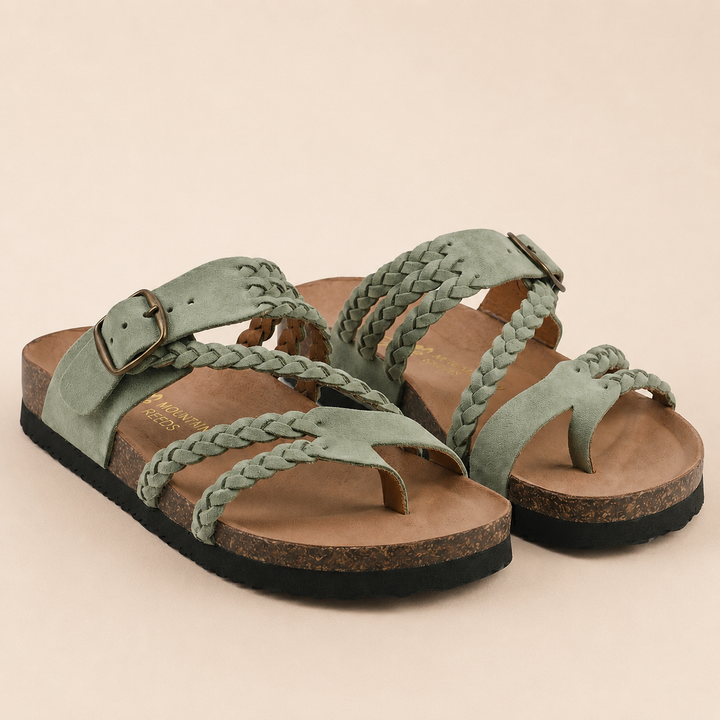 Margarida | Sandalias bio con tiras trenzadas