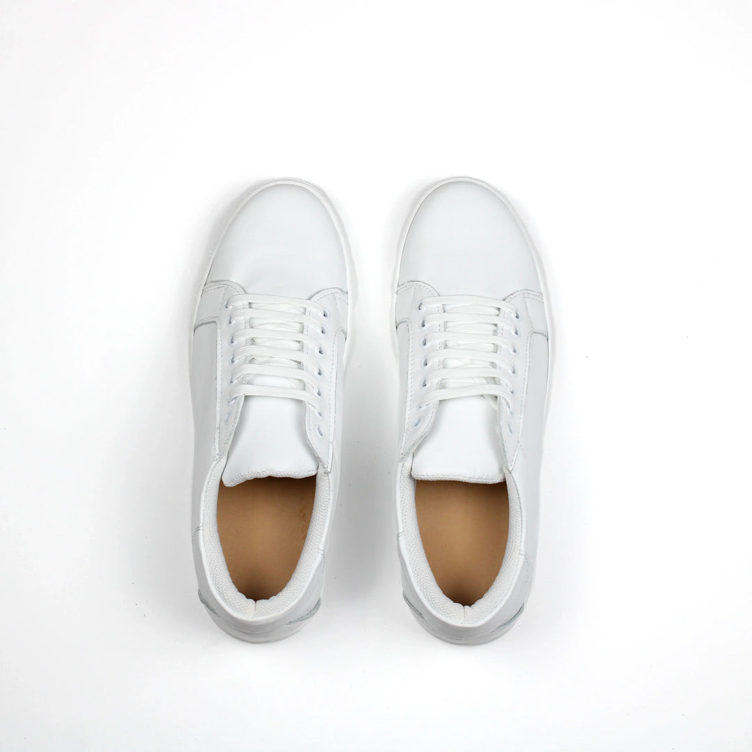 Bart | Zapatillas Deportivas de Cuero Blanco