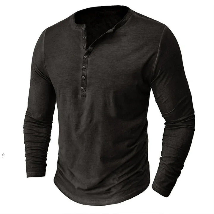 Camiseta Henley para Hombre | Estilo Holgado