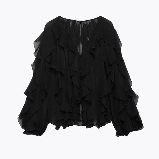 Pilar | Blusa con volantes