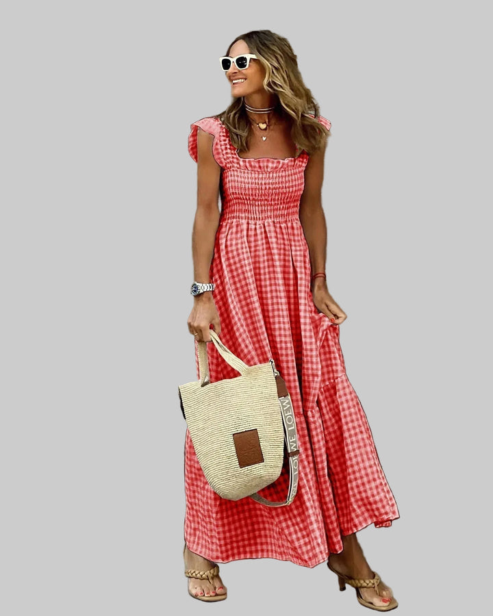 Mila | Vestido de cuadros retro
