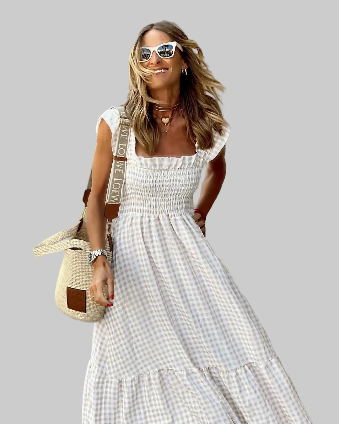 Mila | Vestido de cuadros retro
