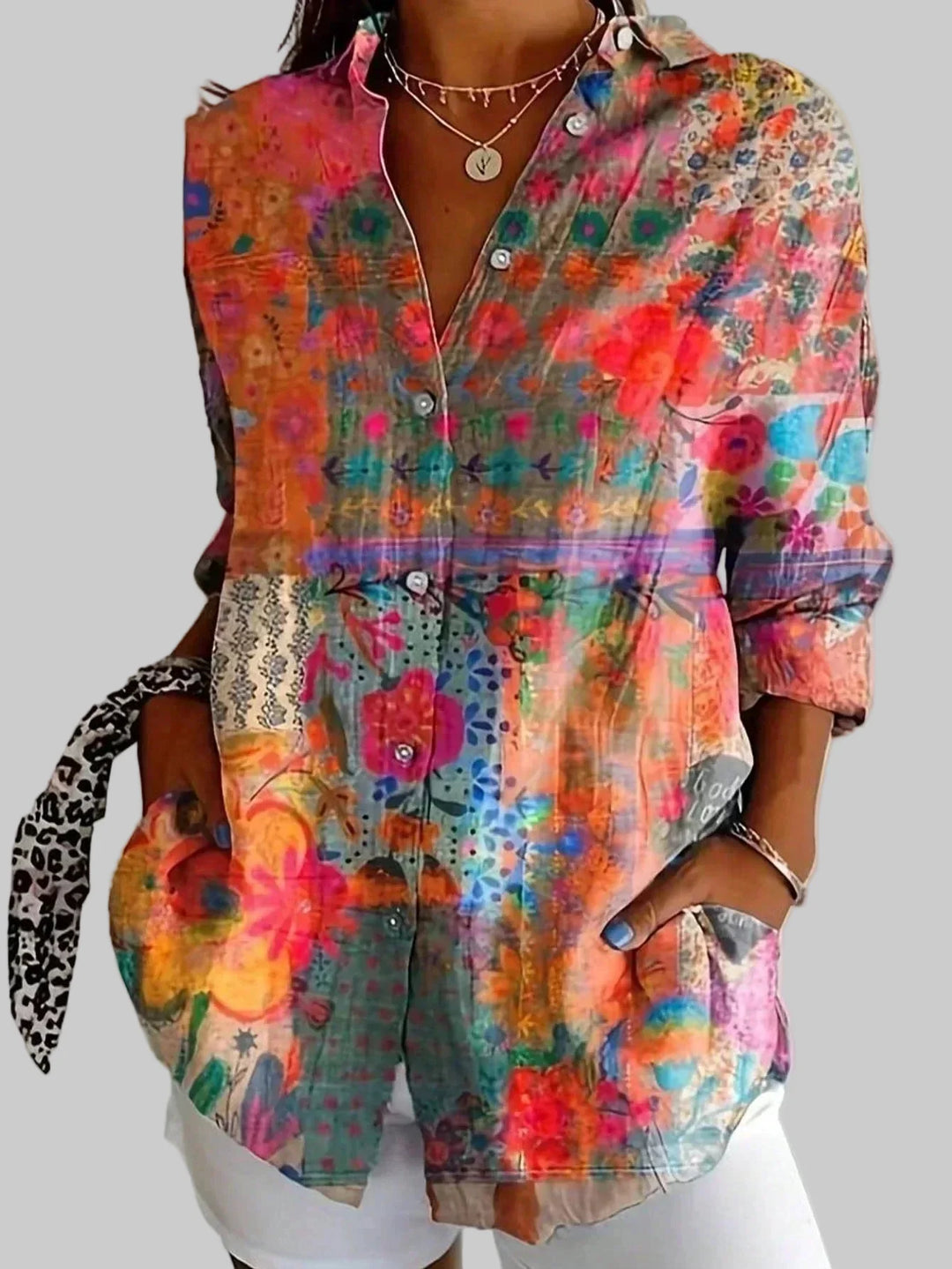Ewelina | Blusa Estampada de Colores