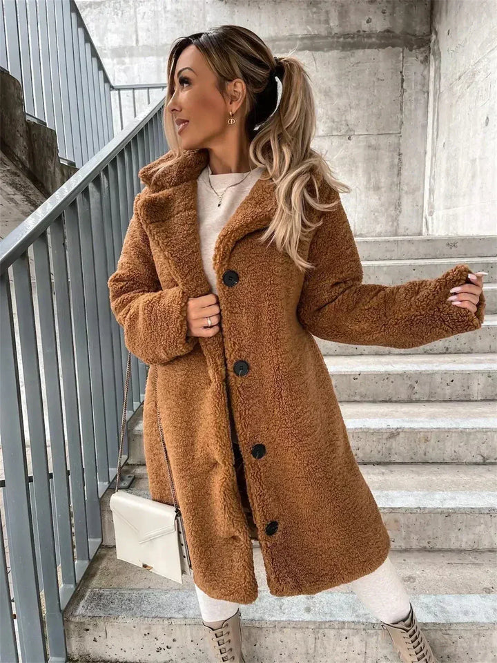 Katarina | Elegante abrigo Teddy
