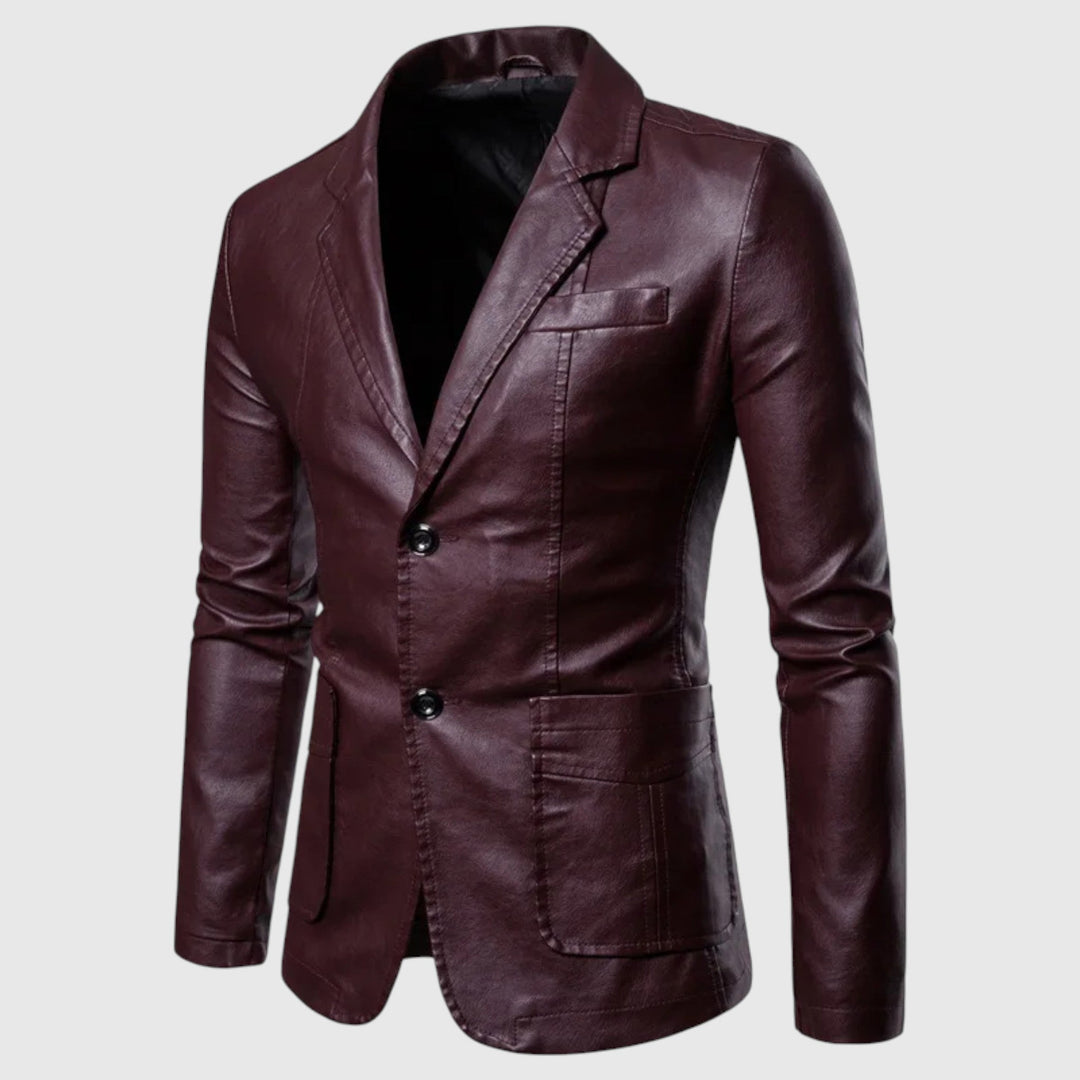 Stefan | Chaqueta de cuero elegante