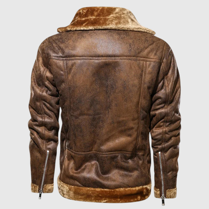 Nikolái | Chaqueta de cuero forrada
