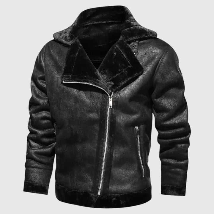 Nikolái | Chaqueta de cuero forrada