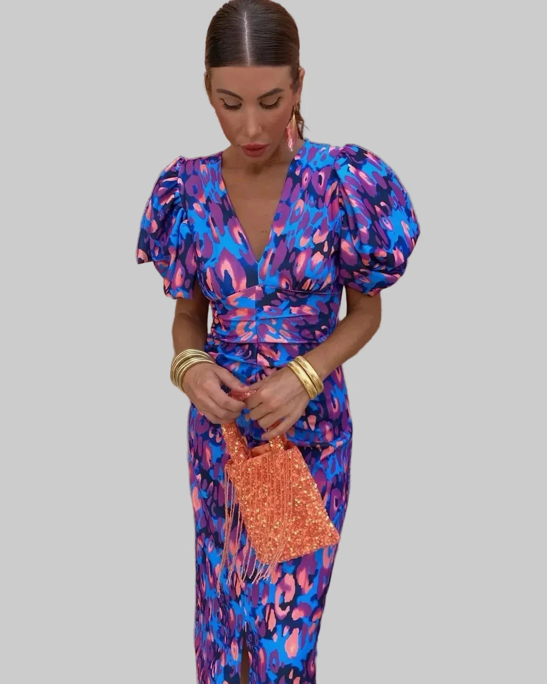 Simona | Vestido Elegante con Cuello en V
