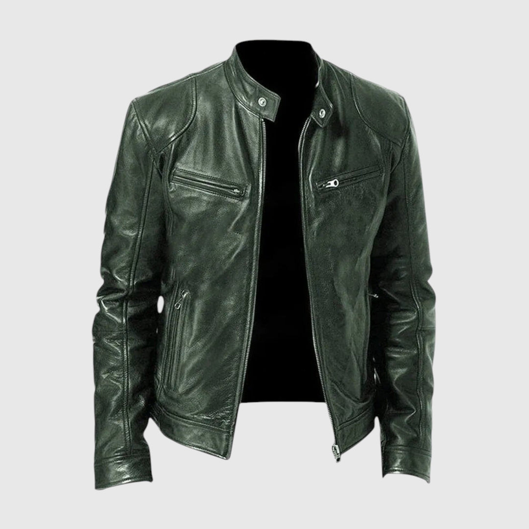 Henry | Chaqueta de cuero informal