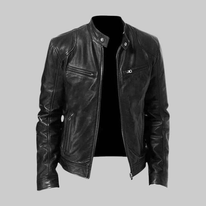 Henry | Chaqueta de cuero informal