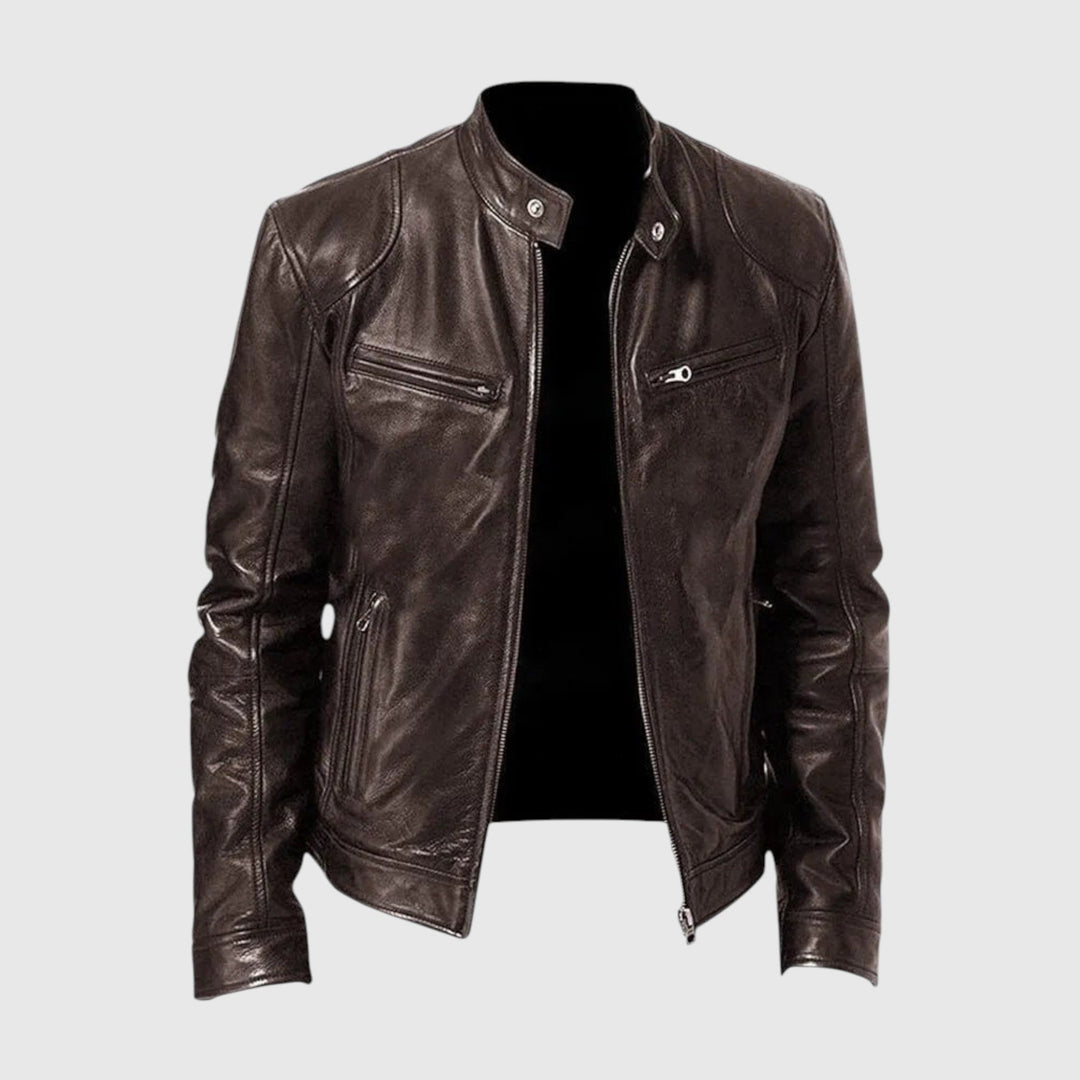 Henry | Chaqueta de cuero informal
