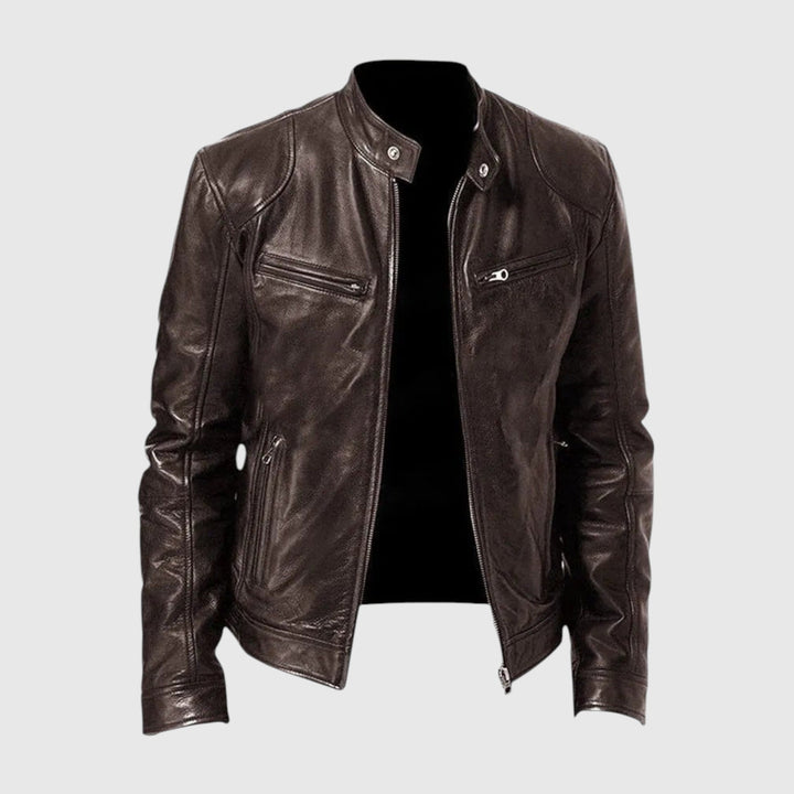 Henry | Chaqueta de cuero informal