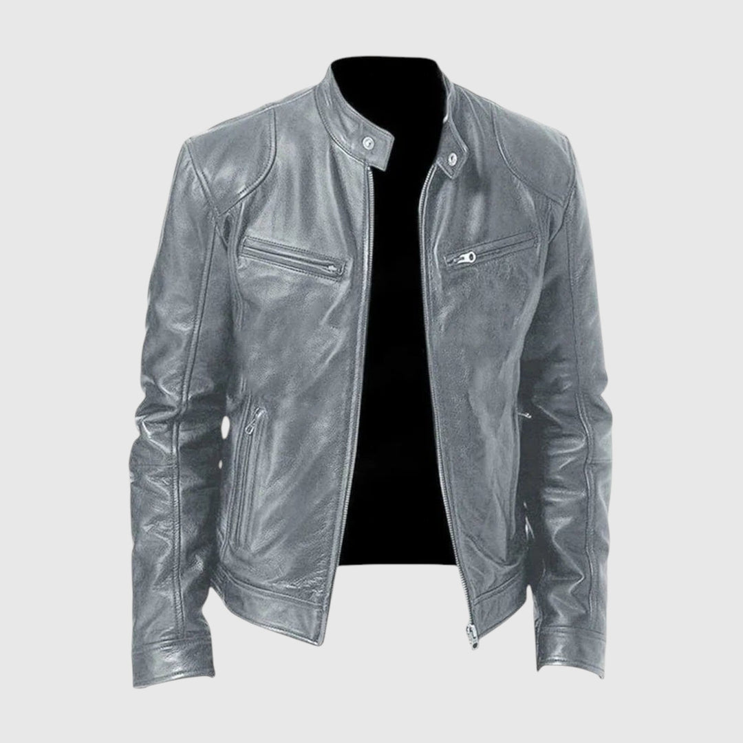 Henry | Chaqueta de cuero informal
