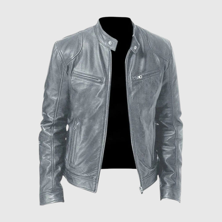 Henry | Chaqueta de cuero informal