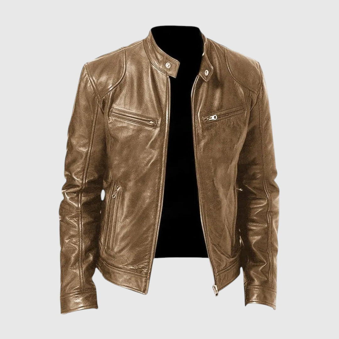 Henry | Chaqueta de cuero informal