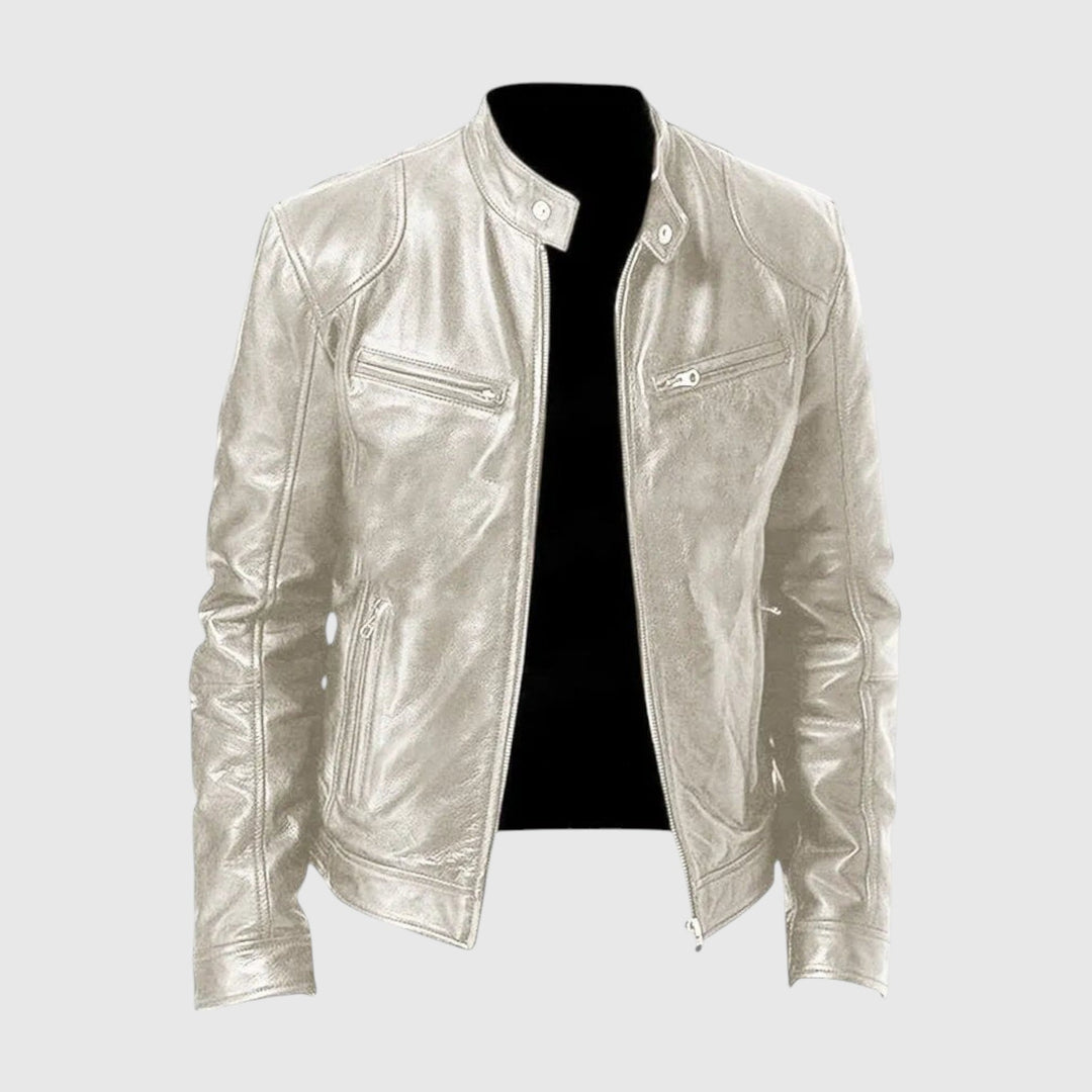 Henry | Chaqueta de cuero informal