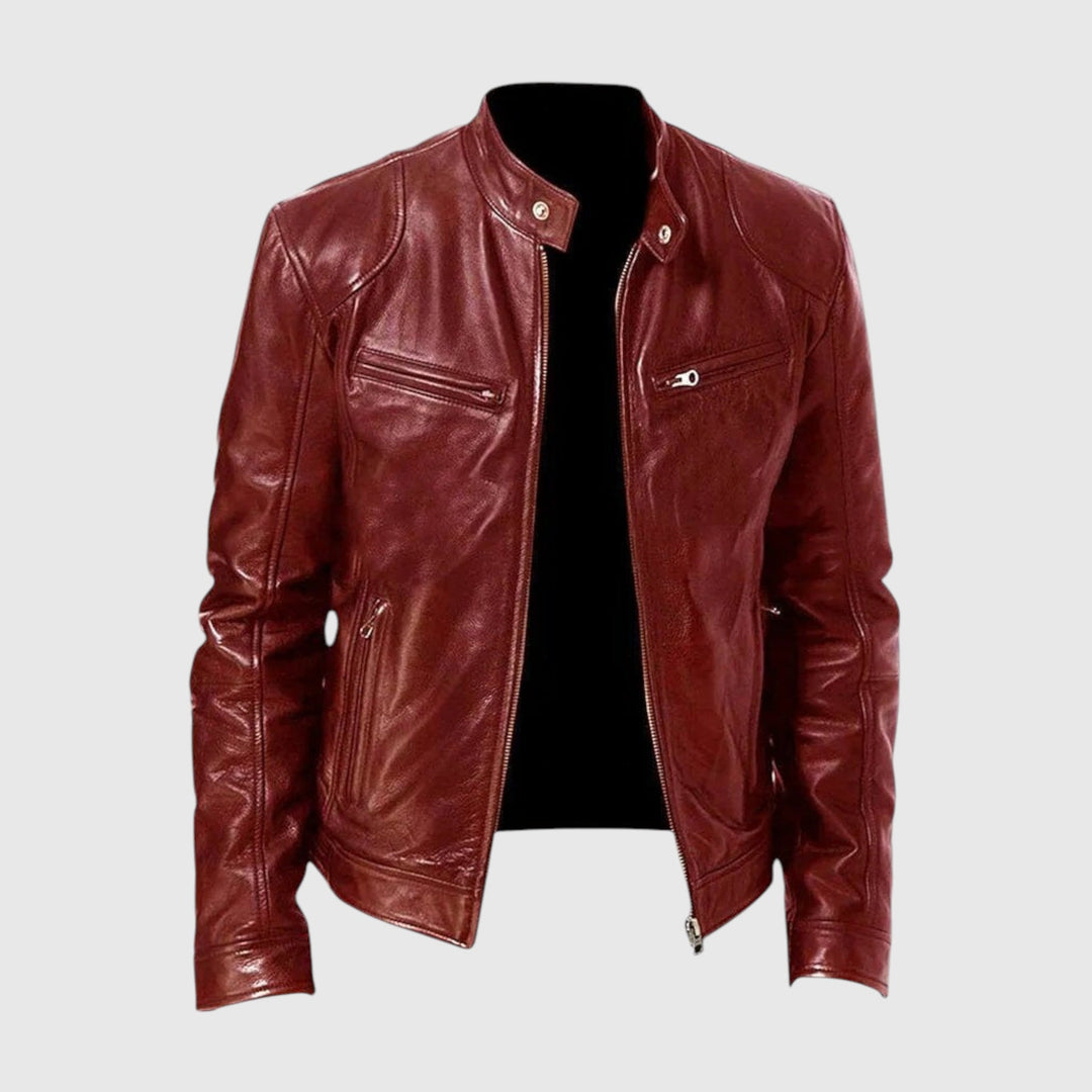 Henry | Chaqueta de cuero informal