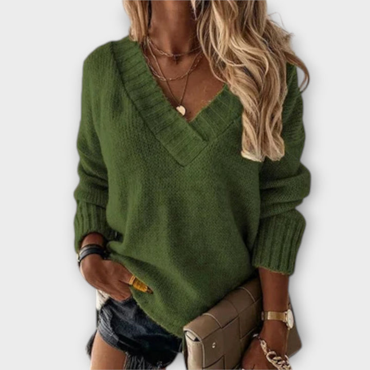 Jane | Suéter cómodo con cuello en V