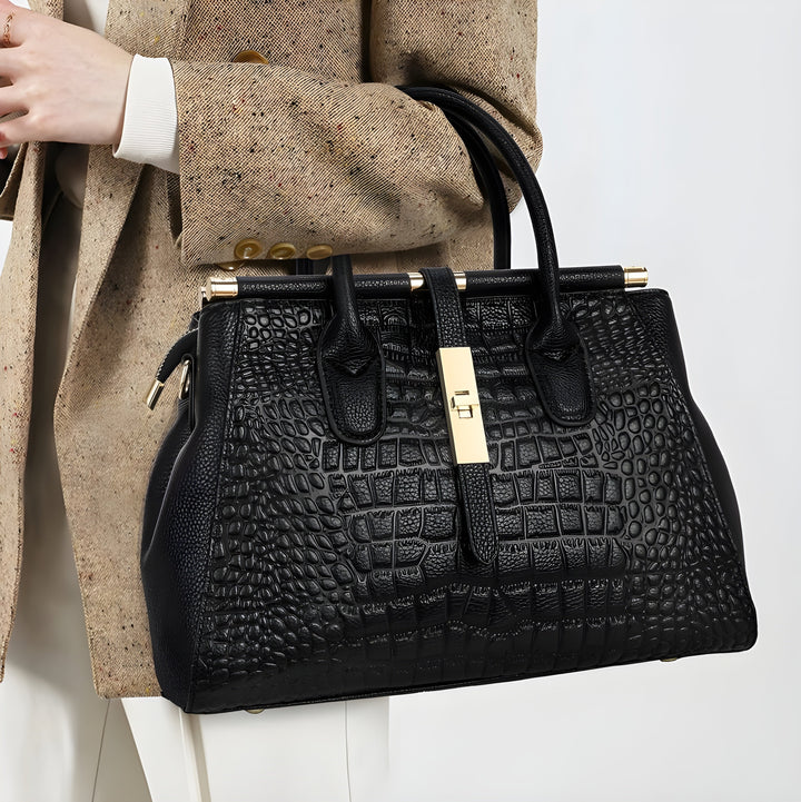Elysian | Bolso de mano con estampado de cocodrilo