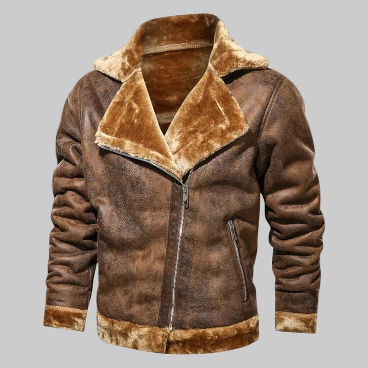 Nikolái | Chaqueta de cuero forrada