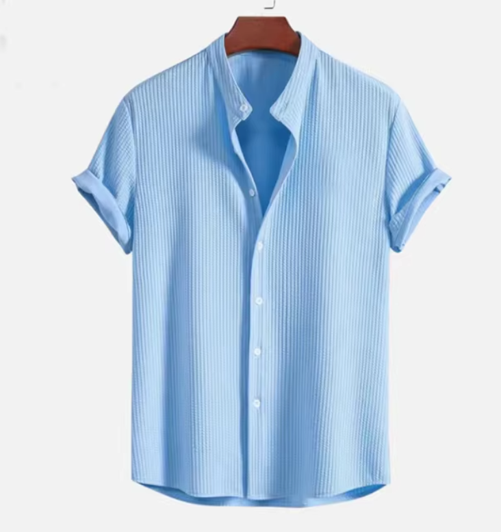 Camisa de hombre | Estilo veraniego acanalado