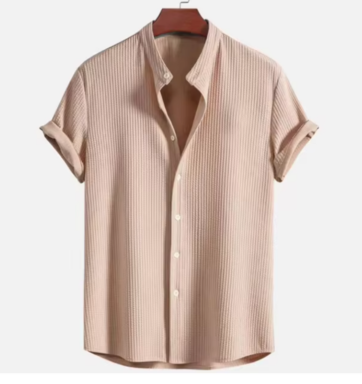 Camisa de hombre | Estilo veraniego acanalado