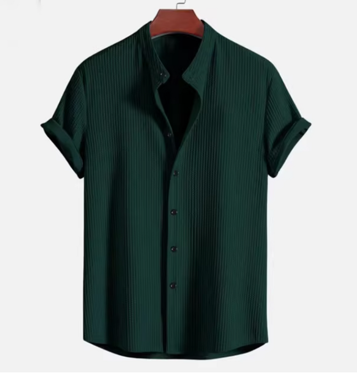 Camisa de hombre | Estilo veraniego acanalado