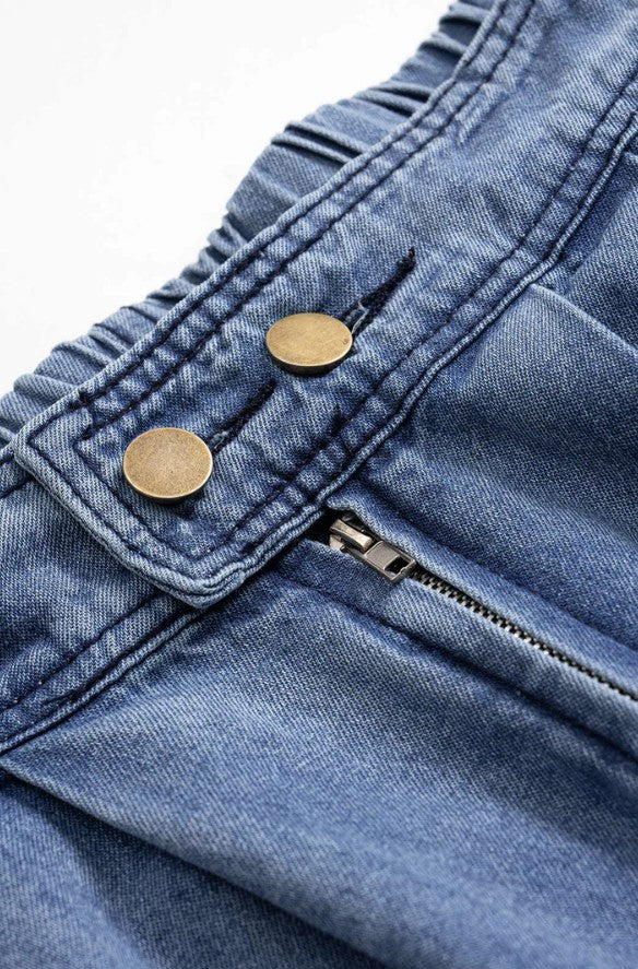 Agata | Pantalones bombachos de algodón de cintura alta
